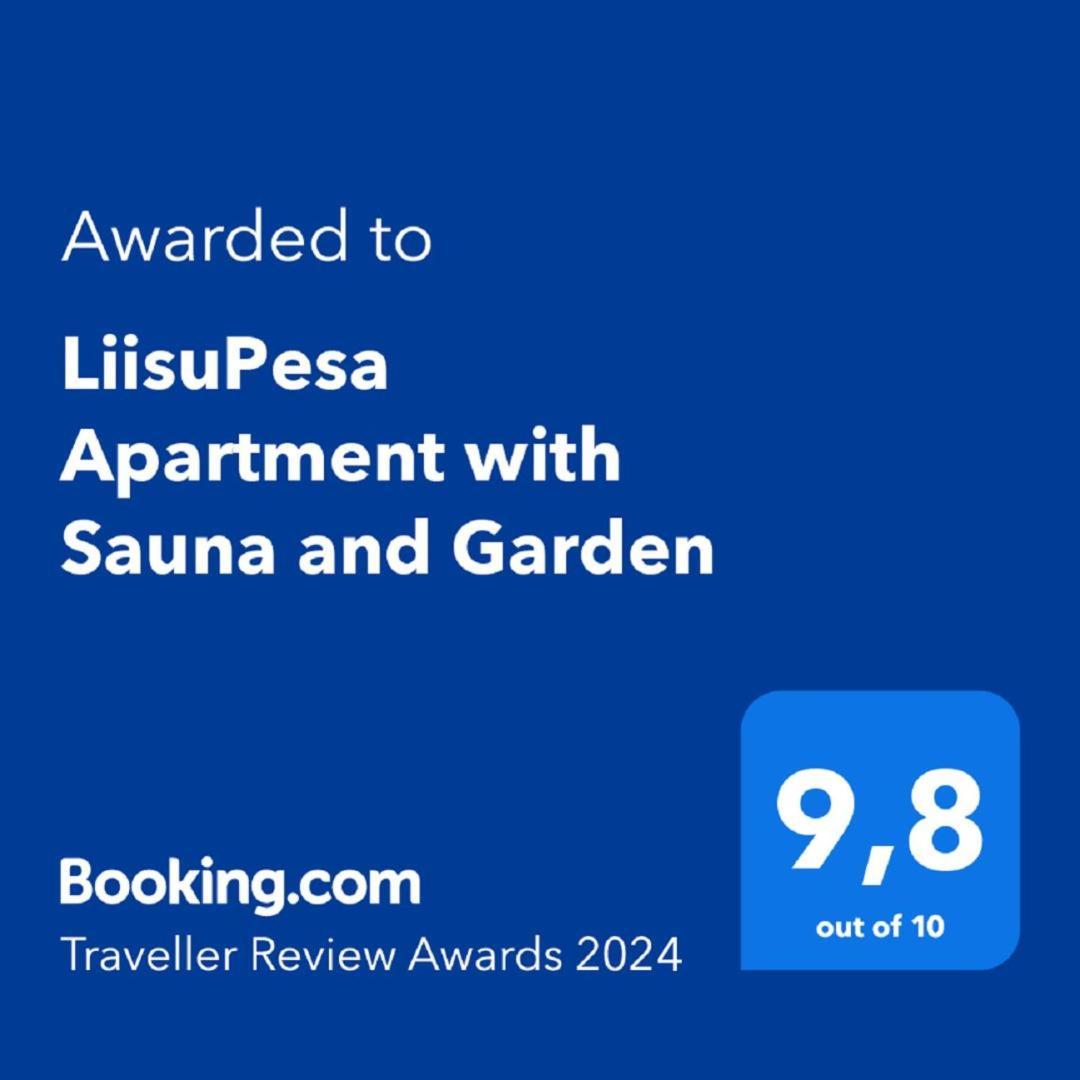 Liisupesa Apartment With Sauna And Garden Parnu Ngoại thất bức ảnh